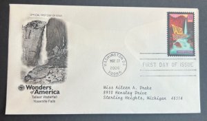 WONDERS OF AMERICA TALLEST WATERFALL MAY 27 2006 WASHINGTON DC FIRST DAY COVER