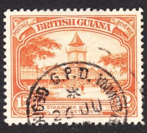 British Guiana Scott 215 VF used. Lot #A. Nice cancel.  FREE...