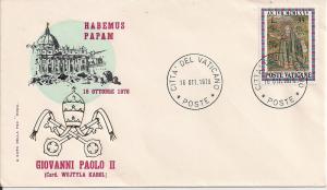 Vaticane Cover with Scott #566