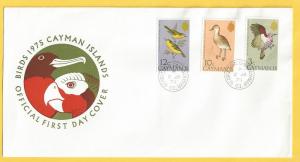 Cayman Islands #354-356 FDC 3c-10c-12c Birds