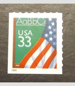 U.S.#3283 Flag/School 33c 1999 Booklet single, MNH.  See description