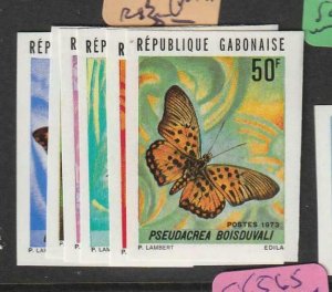 Gabon Butterfly SC 305-10 Imperf MNH (2ezb) 