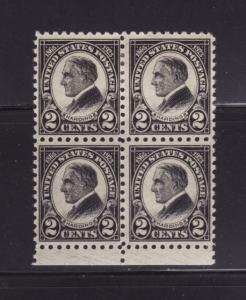 United States 612 Block of 4 Set MH Warren G Harding (D)