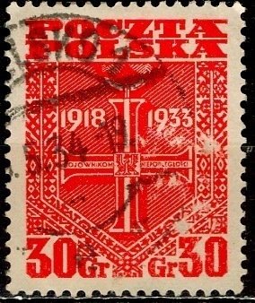 Poland; 1933; Sc. # 279; Used Cpl. Set