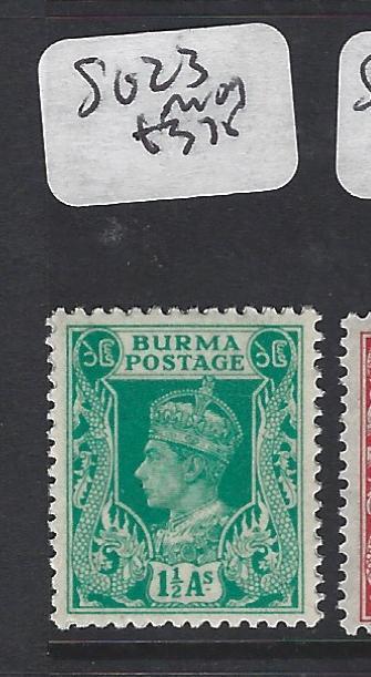 BURMA (P0304B)    KGVI  1 1/2A  SG 23    MOG