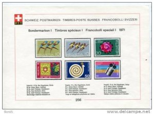 Switzerland 1971 Complete Year  Mi  940-963 (-2 St.)  MH Complete sets on 7 PTT