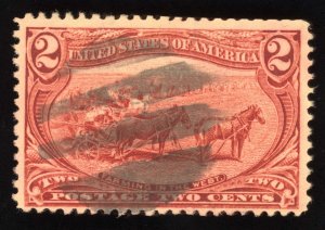 US Scott 286 Used 2c copper red Farming in the West Lot M1098x bhmstamps