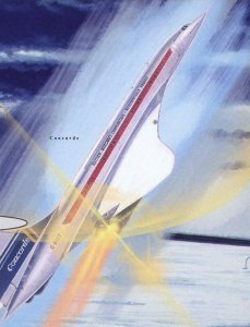 Planes of France Concorde Airplane Aviation S/S MNH #9575 / Bl.2176