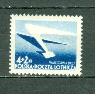 POLAND 1957 AIR #CB1 MNH...$2.75