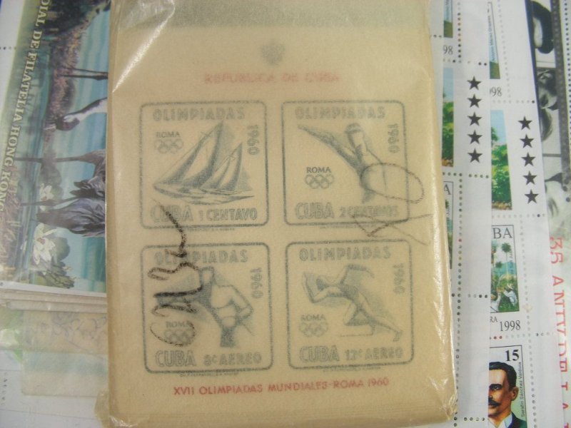 CUBA, Excellent accumulation of Souvenir Sheets & other Stamps