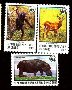 CONGO PEOPLES REP 456-8 MINT VF OG NH Cat $29