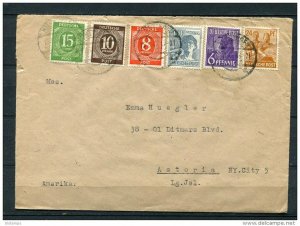 Germany 1947 Cover Nurtingen to USA   Numerical