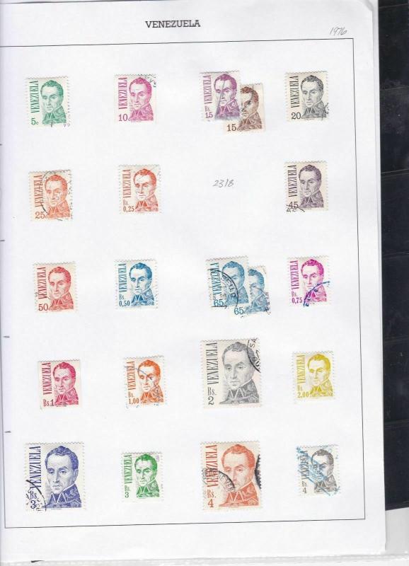 venezuela stamps page ref 18004