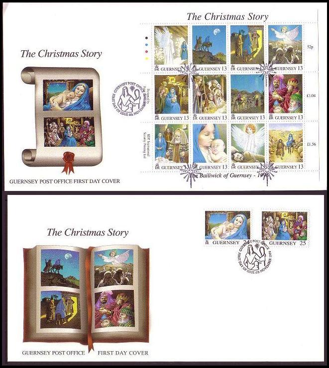 Guernsey Christmas FDC SG#716-729