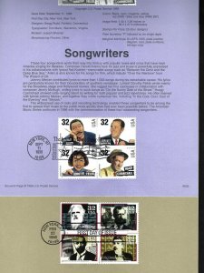 SP#120 Song & Broadway Writers Opera Singers Pioneers of Communication 4  Pages