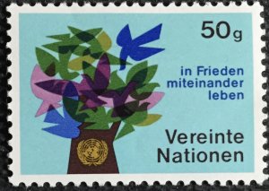 UN Vienna #1 MNH Single Tree of Doves SCV $.25 L22