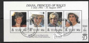 PITCAIRN ISLANDS SGMS534 1998 PRINCESS DIANA FINE USED