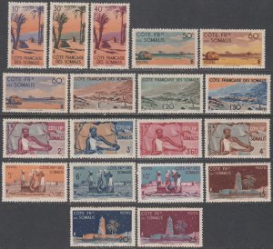 Somali Coast 248-266 MNH CV $28.05