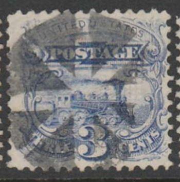 U.S. Scott #114 Locomotive Stamp - Used Single