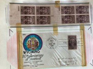 United States 897 First Day Cover and Plate Block (OGNH)