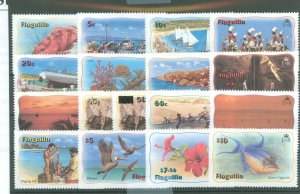 Anguilla #463-479  Single (Complete Set)