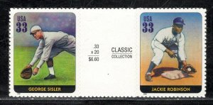 UNITED STATES SC# 3408 VERT. GUTTER PAIR VF/NH