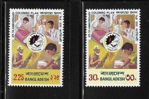 Bangladesh 1976 25th anniversary of Colombo plan Sc 115-6 MNH A902