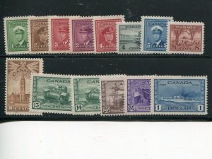 Canada #249-62 Mint VF NH - lakeshore Philatelics