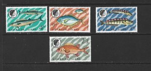 ASCENSION ISLANDS 1970 Fish of Atlantic Ocean II (4v Cpt) MNH CV$21+