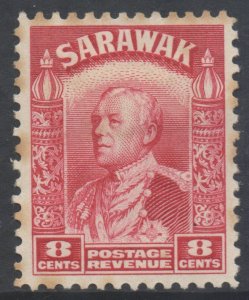 Sarawak Scott 119 - SG112a, 1934 Sir Charles Vyner Brooke 8c Red MH*