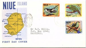 Niue, Worldwide First Day Cover, Birds