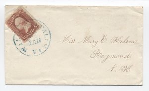 1860s Winooski Falls VT #65 cover [h.4828]