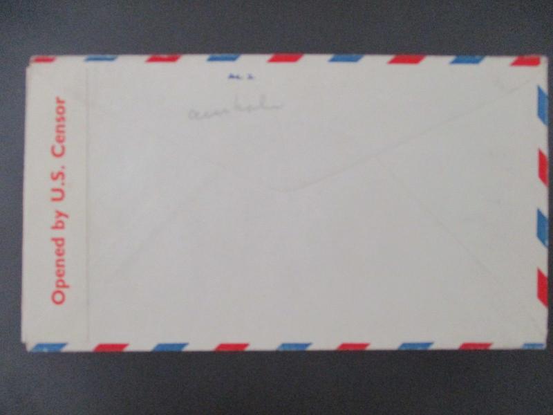 1942 San Francisco Cincinnati USA WWII Censorship American Base Military Cover