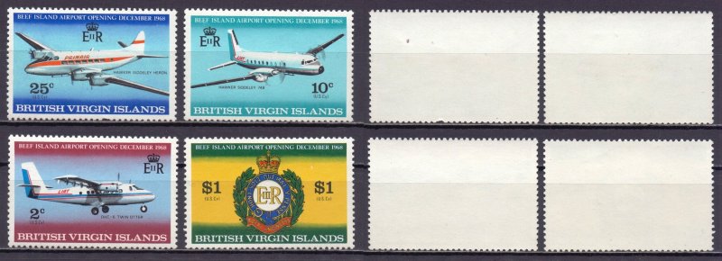 British Virgin Islands. 1968. 190-93. Aviation. MVLH.