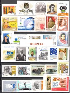 2021 Italy Republic, Full Year, New Stamps, 93 Values + 6 Sheets (Including Ital