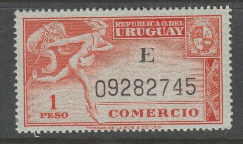 Uruguay revenue Fiscal stamp 10-9-20T MNH Gum a25