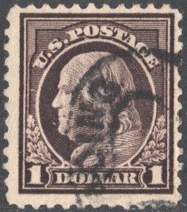 SC#518 $1.00 Franklin Single (1917) Used