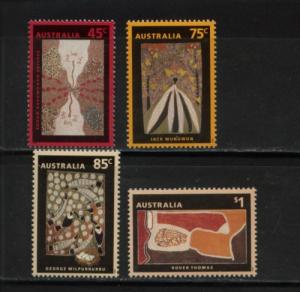 1993 Australia - Dreamings - Aboriginal Art 1307-10 MNH