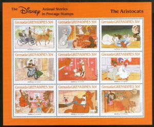 Grenada Grenadines 1988 Walt Disney The Aristocrats Cartoon Animation Film Ci...
