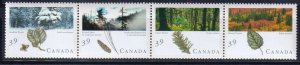 Canada 1990 Trees Four Seasons Sc.#1285a Strip MNH