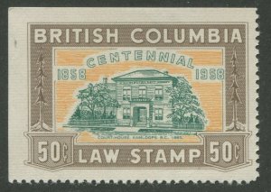 CANADA REVENUE BCL48 MINT BRITISH COLUMBIA LAW STAMP