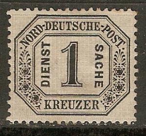 Germany N. German Confed. O6  Mi DM 6 VF 1870 SCV $32.50