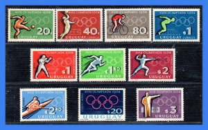 1965 - Uruguay - Scott n 722 - 725 + C 276 - C 281 - MNH - UR- 12