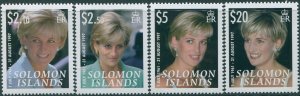 Solomon Islands 2007 SG1228-1231 Princess Diana Memory set MNH