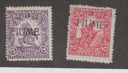 Fiume Scott #B1-B2 Stamp - Mint Set - XYZ