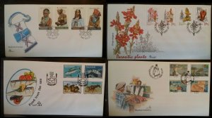 Transkei 1987- 1991 Beadwork Blankets Marine Life Seafood Parasitic Plants FDC 