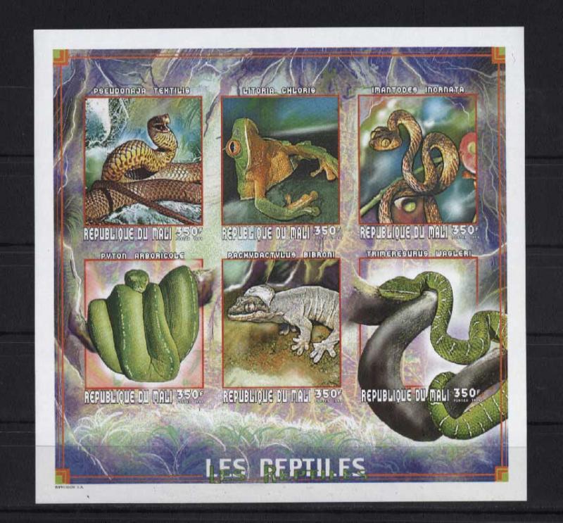 Mali Reptilies/Snakes/Frogs Mi#2380-85B MNH