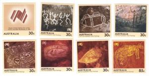 Australia #932-39 MNH set  aboriginal art