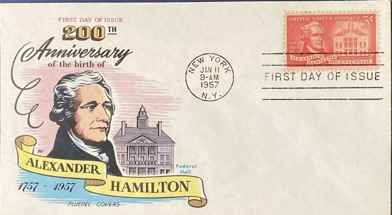 FLUEGEL 1086 Alexander Hamilton 200th Birthday New York