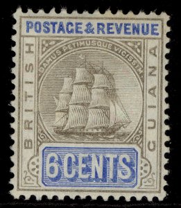 BRITISH GUIANA EDVII SG244, 6c grey-black & ultram, M MINT. Cat £24. ORDINARY 